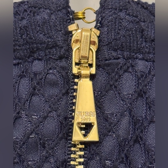 Guess Sheath Dress Blue Lace Spaghetti Strap Size 10 - Picture 9 of 15